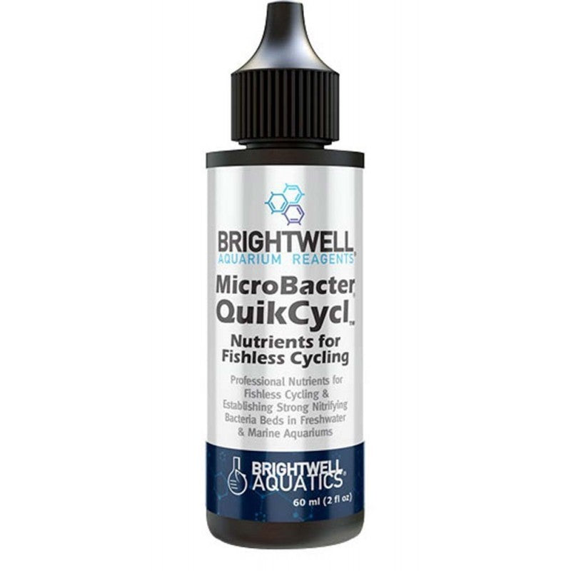 MicroBacter 60ml QuikCycl Ammonia Nutrient for Fishless Cycle - Brightwell Aquatics